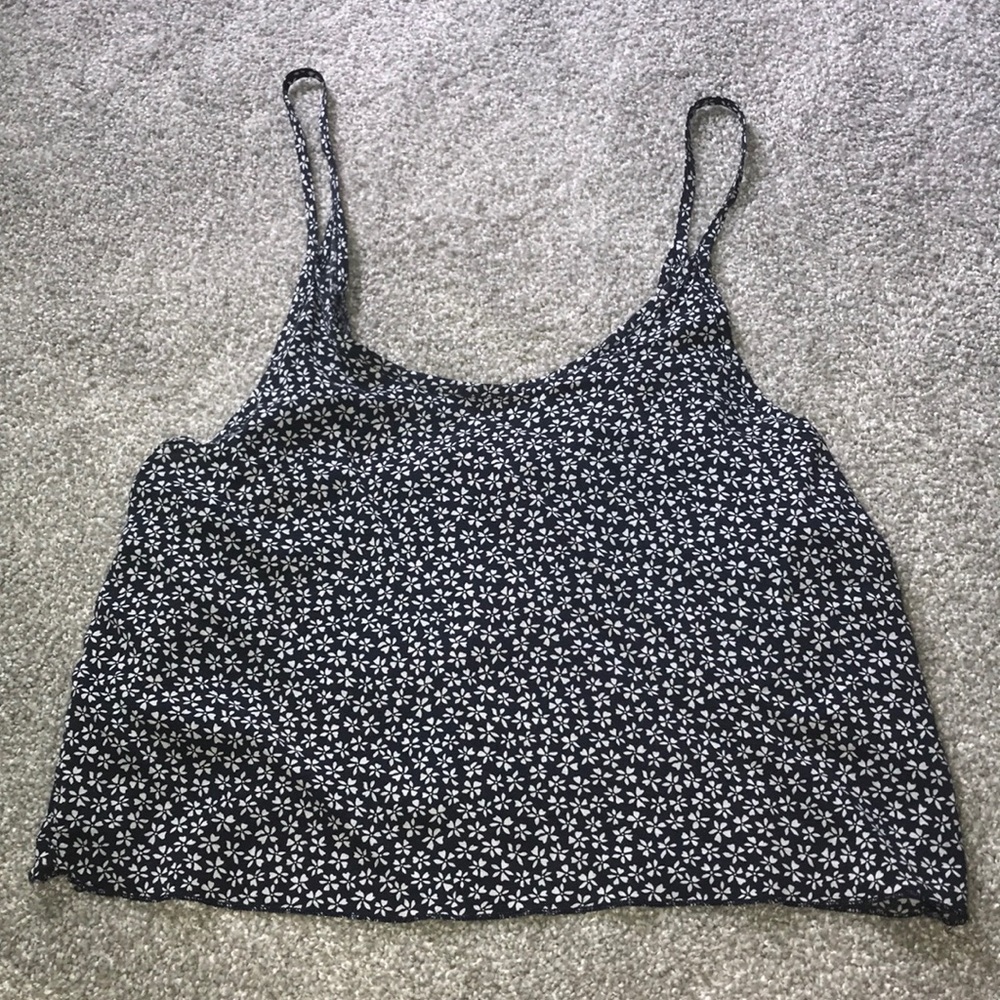 Brandy Melville floral crop top
